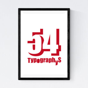 TYPOGRAPHYS POSTER T0002-WR（A3）