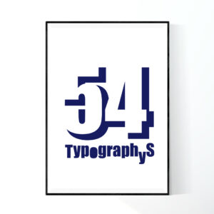 TYPOGRAPHYS POSTER T0002-NV(A0)