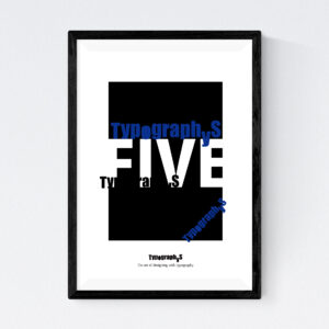 TYPOGRAPHYS POSTER T0069-NV（A4）