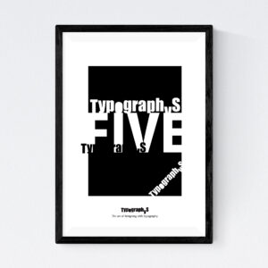 TYPOGRAPHYS POSTER T0069-BK（A4）