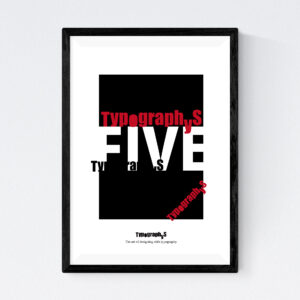 TYPOGRAPHYS POSTER T0069-R（A4）
