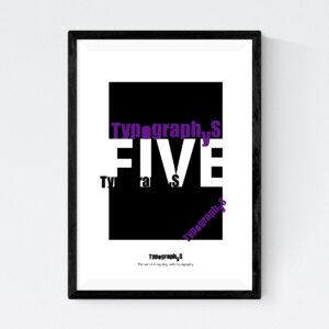 TYPOGRAPHYS POSTER T0069-PP（A4）