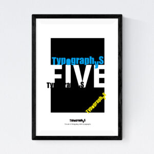 TYPOGRAPHYS POSTER T0069-CY（A4）