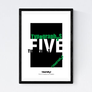 TYPOGRAPHYS POSTER T0069-G（A4）