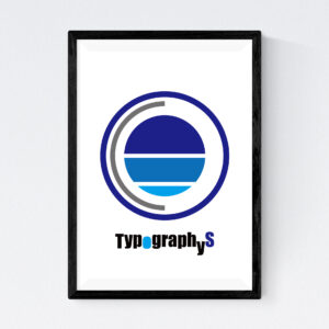 TYPOGRAPHYS POSTER T0027-BL（A4）