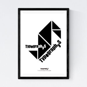 TYPOGRAPHYS POSTER T0080（A4）