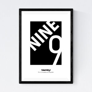 TYPOGRAPHYS POSTER T0074-BK（A4）