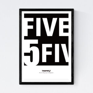 TYPOGRAPHYS POSTER T0075-BK（A4）