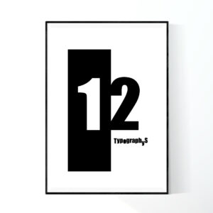 TYPOGRAPHYS POSTER T0016-12（A1）