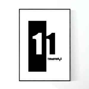 TYPOGRAPHYS POSTER T0016-11（A1）