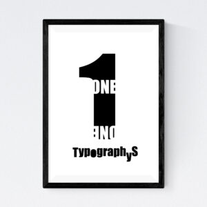 TYPOGRAPHYS POSTER T0020-01BK（A4）