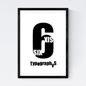 TYPOGRAPHYS POSTER T0020-06BK（A4）