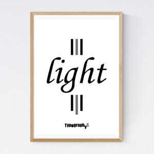 TYPOGRAPHYS POSTER T0005-GY（A2）