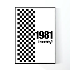 TYPOGRAPHYS POSTER T0001-1981（A1）